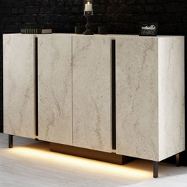 Hanah Home Consola Paris - Travertino
